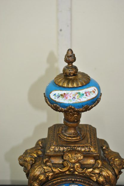 Reloj antiguo tipo Sevres - Imagen 6