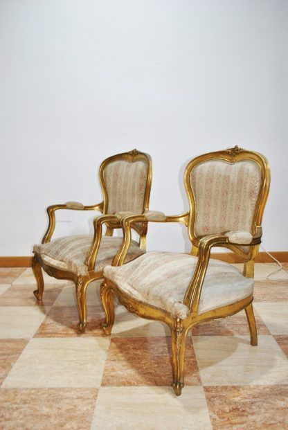 Sillones Isabelinos oro - Imagen 9