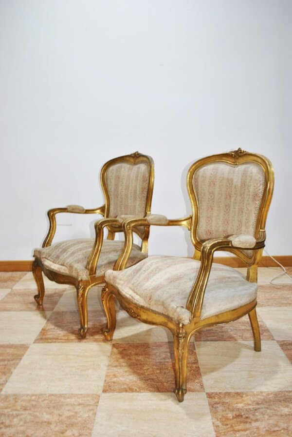 Sillones Isabelinos oro - Imagen 9