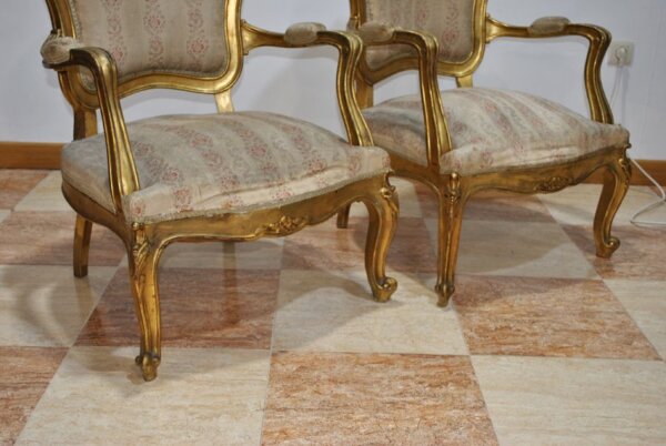 Sillones Isabelinos oro - Imagen 7
