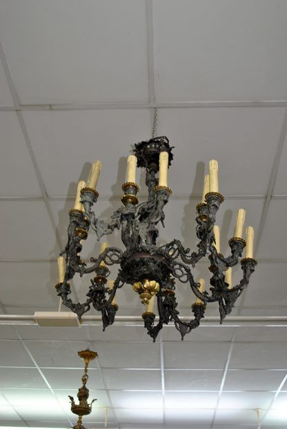 Lámpara antigua de hierro - Imagen 3