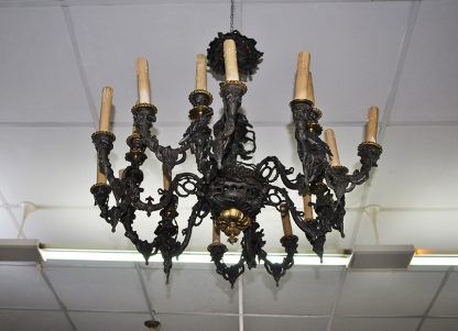 Lámpara antigua de hierro - Imagen 5
