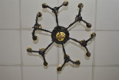 Lámpara antigua de hierro - Imagen 8