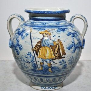 Jarrón cerámica Talavera