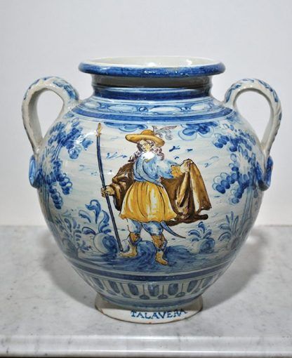 Jarrón cerámica Talavera
