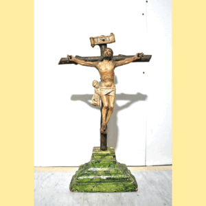 Talla de madera crucifijo