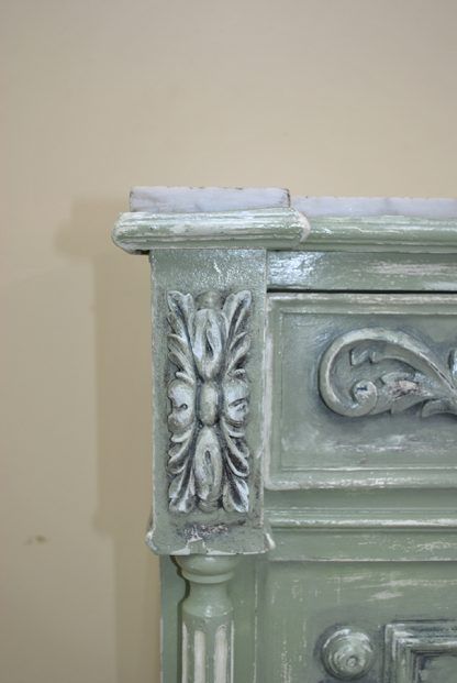 Entredós verde pintado - Imagen 6