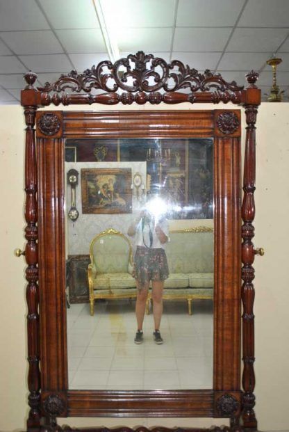 Espejo vestidor de caoba - Imagen 3