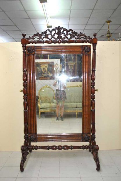 Espejo vestidor de caoba - Imagen 2