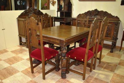 Comedor tallado Renacimiento - Imagen 2