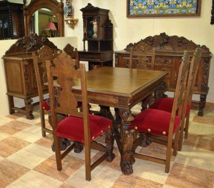 Comedor tallado Renacimiento - Imagen 3