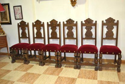 Comedor tallado Renacimiento - Imagen 4