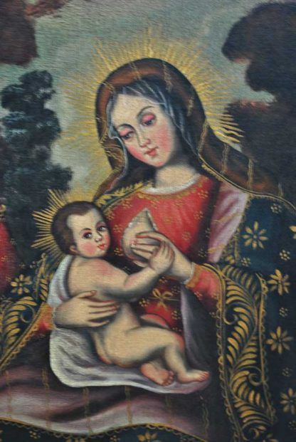 Óleo Virgen de la leche - Imagen 4