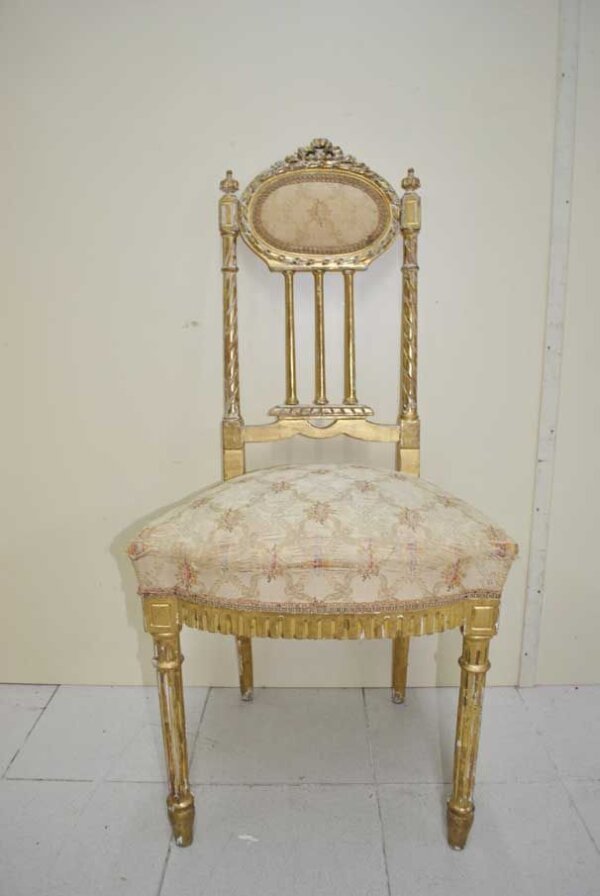 Tresillo Luis XVI pan de oro - Imagen 17