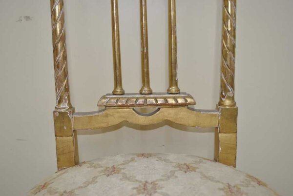 Tresillo Luis XVI pan de oro - Imagen 19