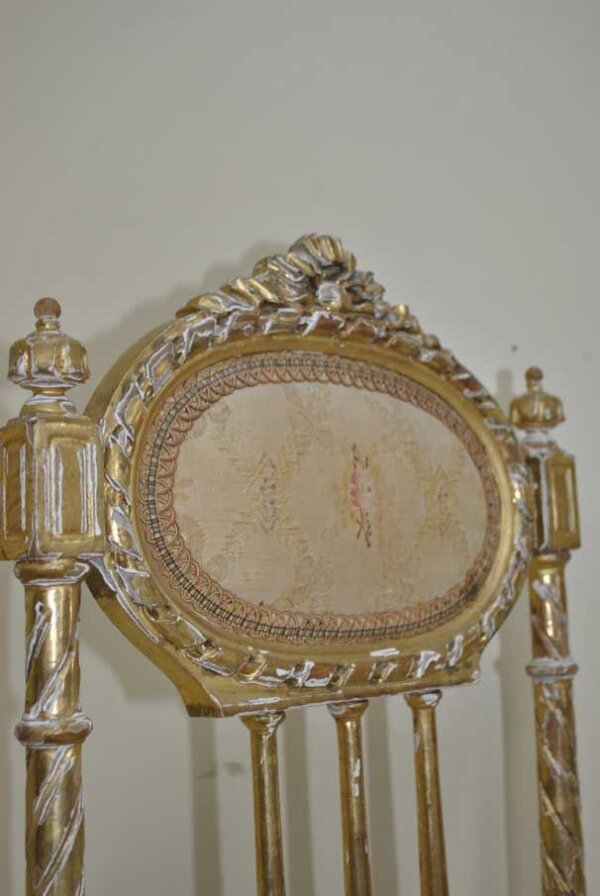 Tresillo Luis XVI pan de oro - Imagen 22
