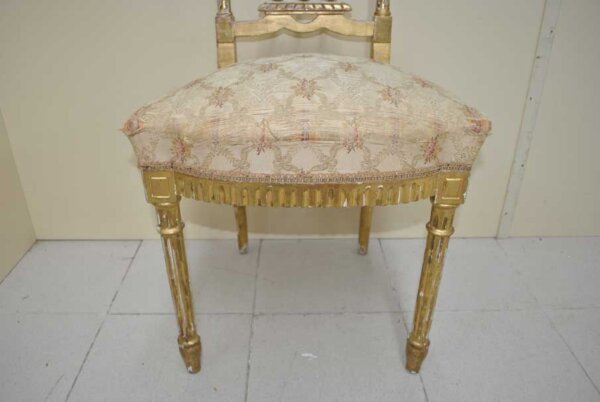 Tresillo Luis XVI pan de oro - Imagen 24