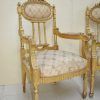 Tresillo Luis XVI pan de oro - Imagen 4