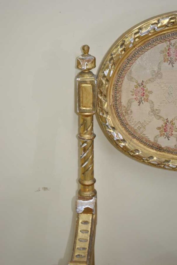 Tresillo Luis XVI pan de oro - Imagen 32