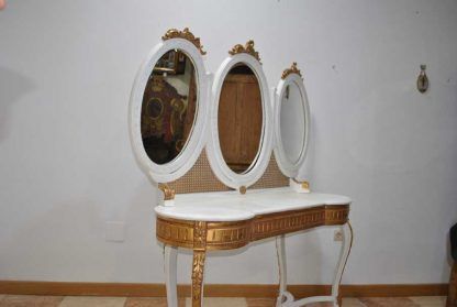 Tocador blanco y dorado - Imagen 14