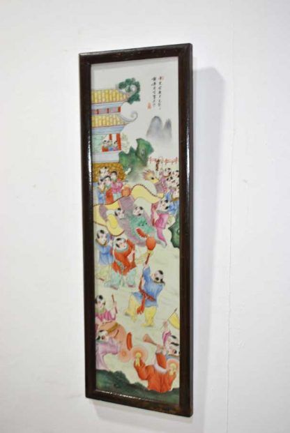 Cuadro chino porcelana - Imagen 3