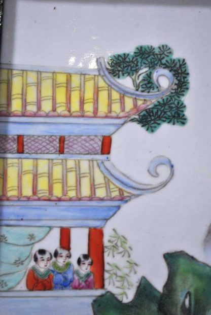 Cuadro chino porcelana - Imagen 5