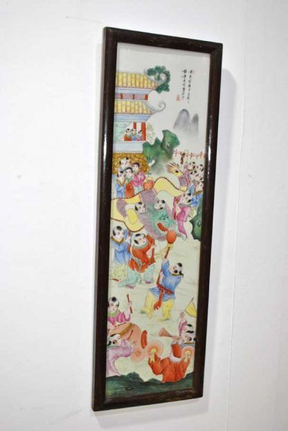 Cuadro chino porcelana - Imagen 2