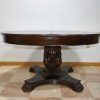 Mesa tallada de caoba - Imagen 2
