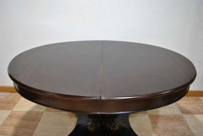 Mesa tallada de caoba - Imagen 3