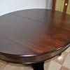 Mesa tallada de caoba - Imagen 5