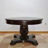 Mesa tallada de caoba - Imagen 6