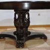 Mesa tallada de caoba - Imagen 7