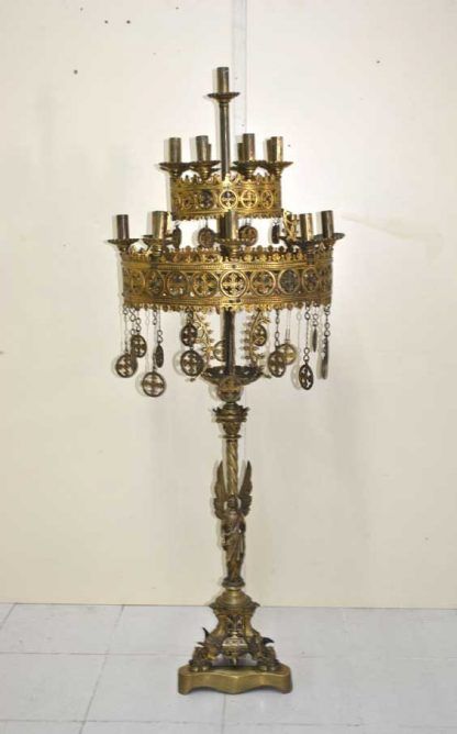 Candelabro ángel portavelas - Imagen 2