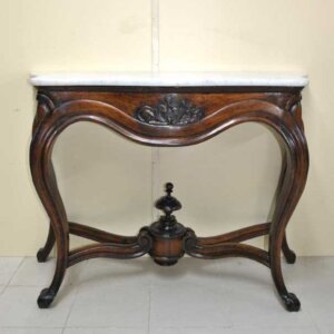 Consola Isabelina de nogal