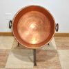 Caldero de cobre con soporte