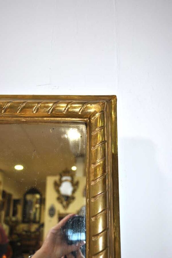 Espejo rectangular dorado - Imagen 4