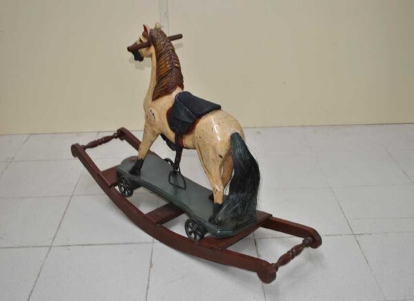 Caballo balancín de madera - Imagen 7