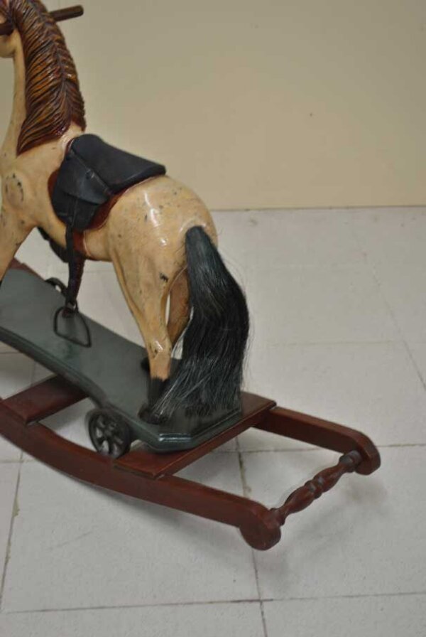Caballo balancín de madera - Imagen 8