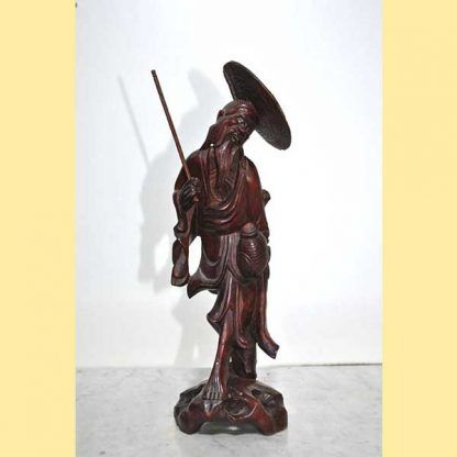 Anciano pescador chino