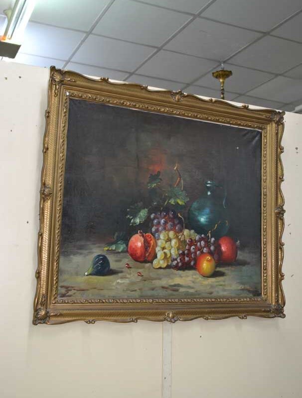 Cuadro bodegón frutas