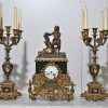 Reloj y candelabros Napoleón - Imagen 2