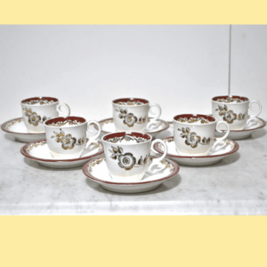 Juego 6 tazas de café