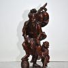 Figura madera chino pescador - Imagen 2
