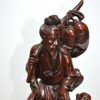 Figura madera chino pescador - Imagen 3