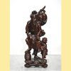 Figura madera chino pescador