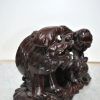 Escultura madera perros foo - Imagen 5