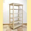 Estantería blanca de madera