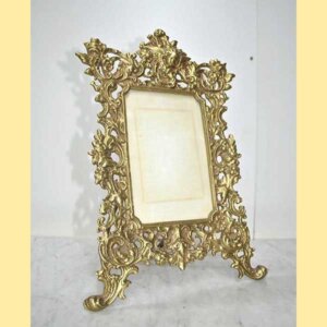 Portafotos de bronce