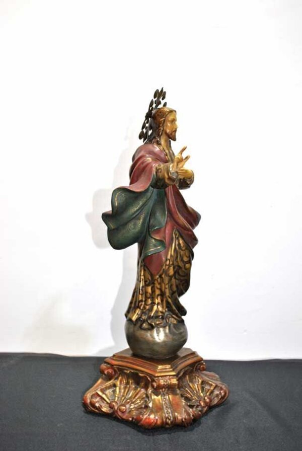 Figura estuco Sagrado Corazón - Imagen 5