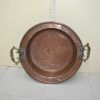 Brasero cobre asas bronce